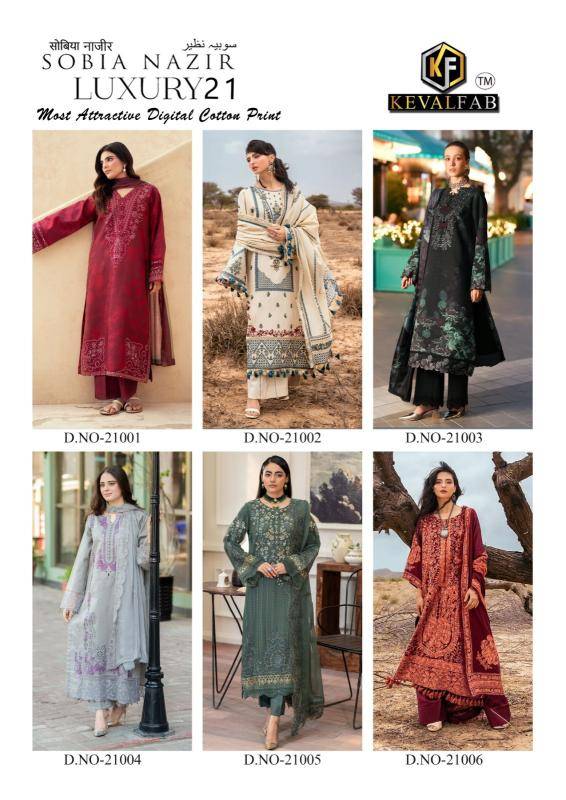 Keval fab sobia nazir vol- 21  Affordable Salwar Kameez sets